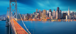 San Francisco bridge and skyline